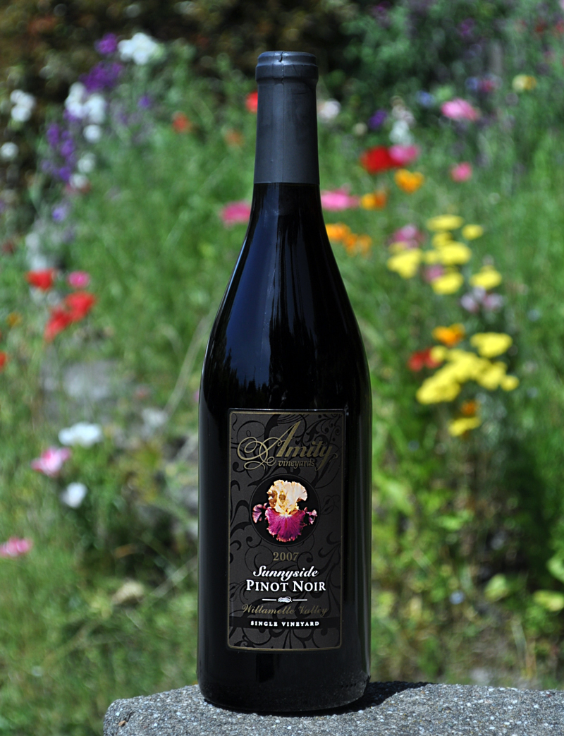 Amity Vineyards 2007 Sunnyside Pinot Noir 750ml Wine Bottle