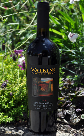 Watkins Family Winery 2005 Zinfandel/Petite Sirah 750ml Wine Bottle