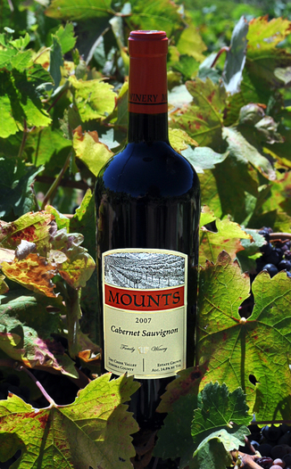Mounts Family Winery 2007 Dry Creek Valley Cabernet Sauvignon 750ml Wine Bottle