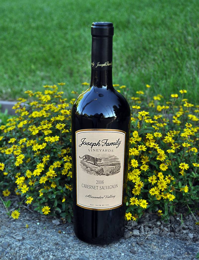 Joseph Family Vineyards 2006 Alexander Valley Cabernet Sauvignon 750ml Wine Bottle