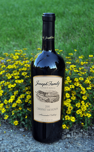 Joseph Family Vineyards 2006 Alexander Valley Cabernet Sauvignon 750ml Wine Bottle