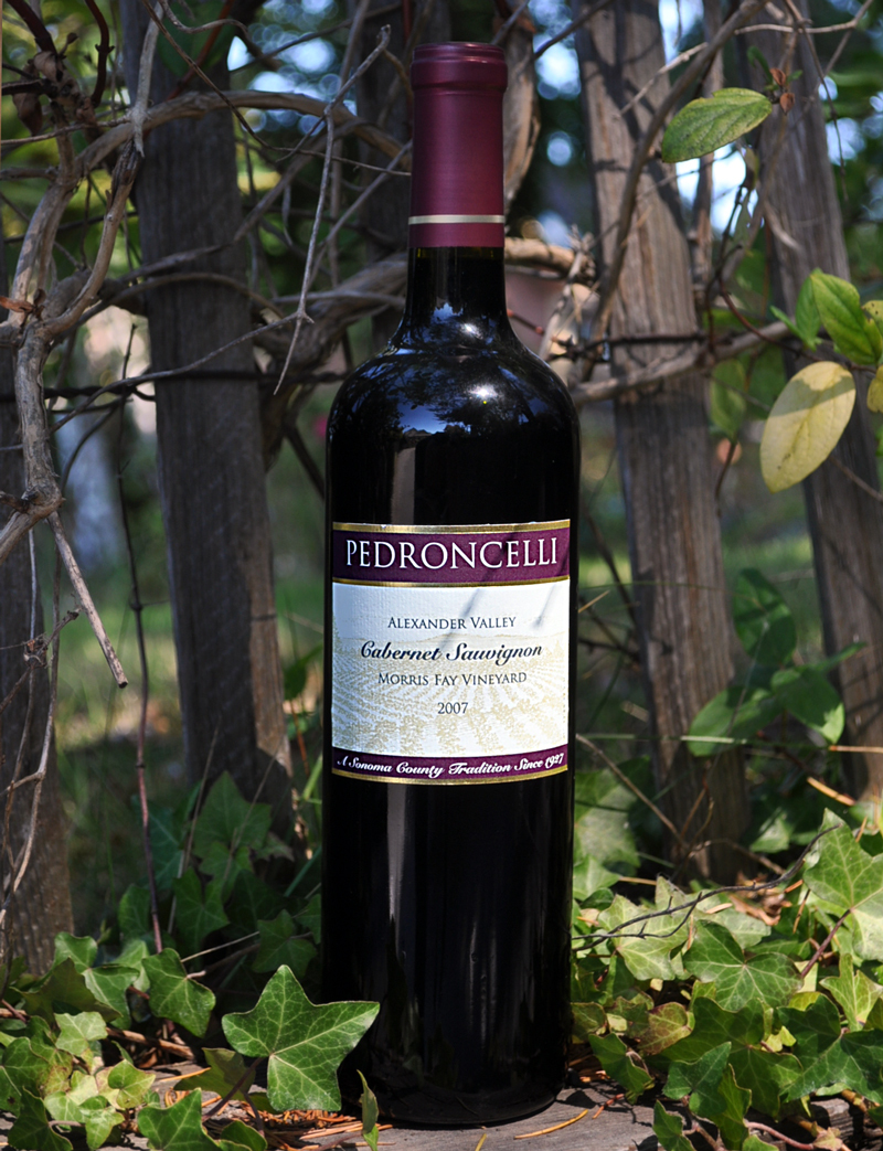 Pedroncelli Winery & Vineyards 2007 Morris Fay Cabernet Sauvignon 750ml Wine Bottle
