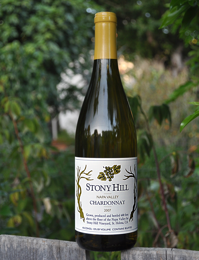 Stony Hill Vineyard 2007 Napa Valley Chardonnay 750ml Wine Bottle
