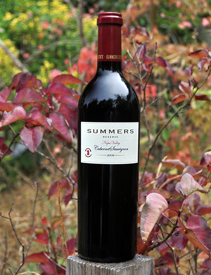 Summers 2006 Reserve Cabernet Sauvignon 750ml Wine Bottle