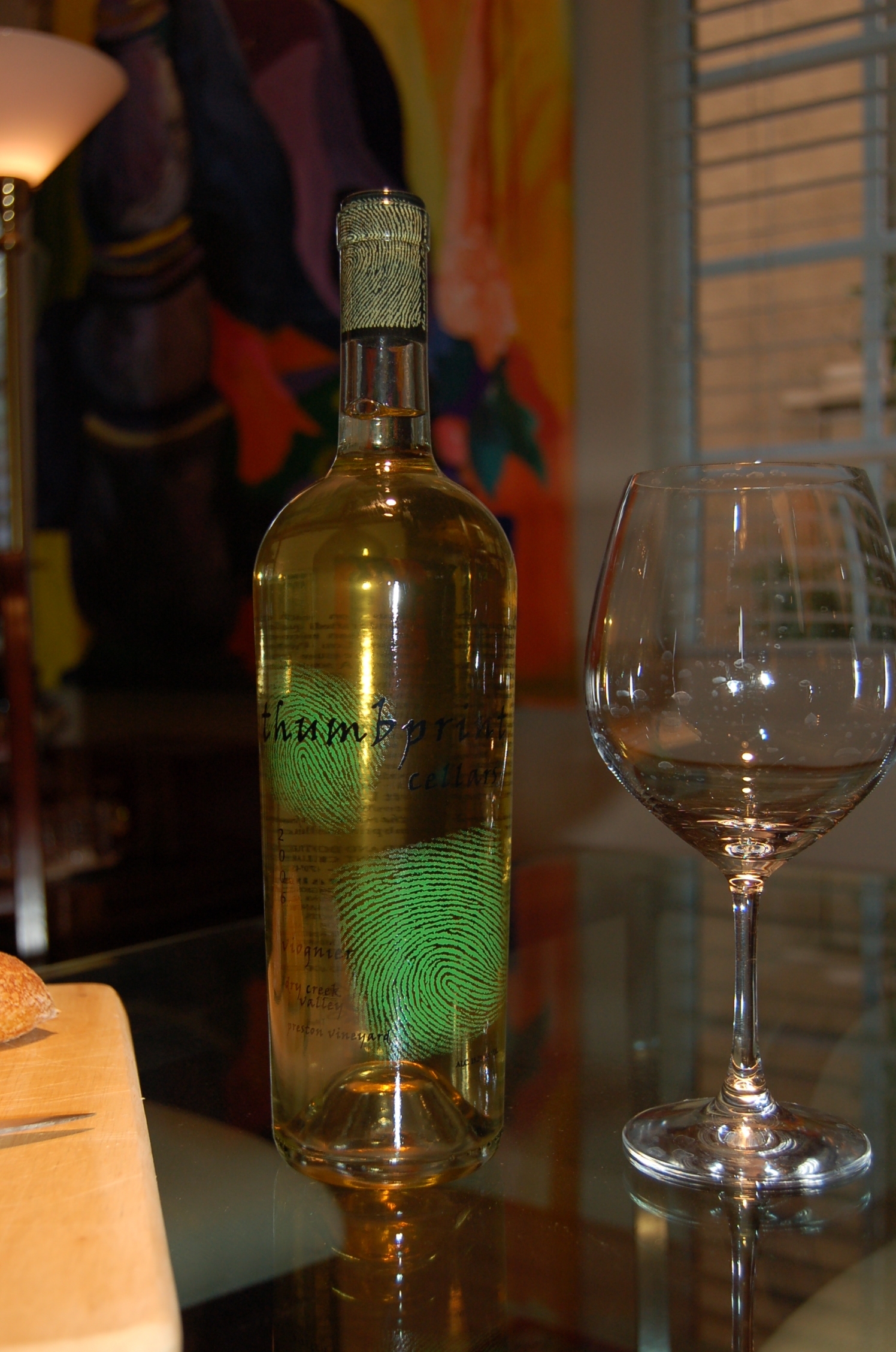 Thumbprint Cellars 2006 Thumbprint Viognier 750ml Wine Bottle