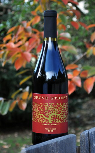 Grove Street Winery 2009 Sonoma County Pinot Noir 750ml Wine Bottle