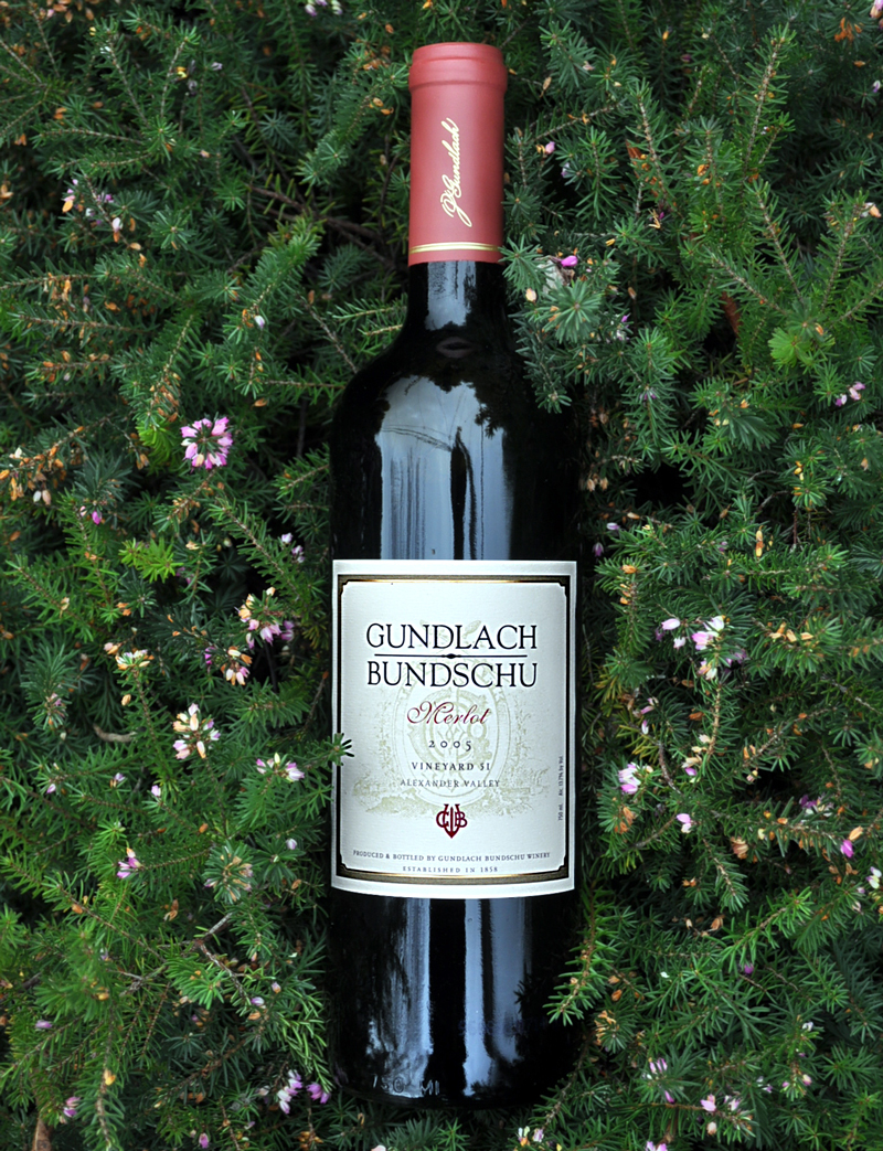 Gundlach-Bundschu Winery 2005 Vineyard 51 Merlot 750ml Wine Bottle