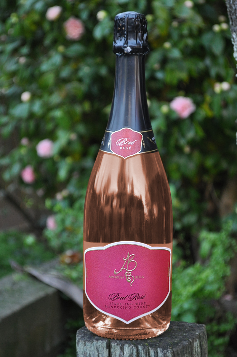 Amorosa Bella  Mendocino Sparkling Brut Rose 750ml Wine Bottle