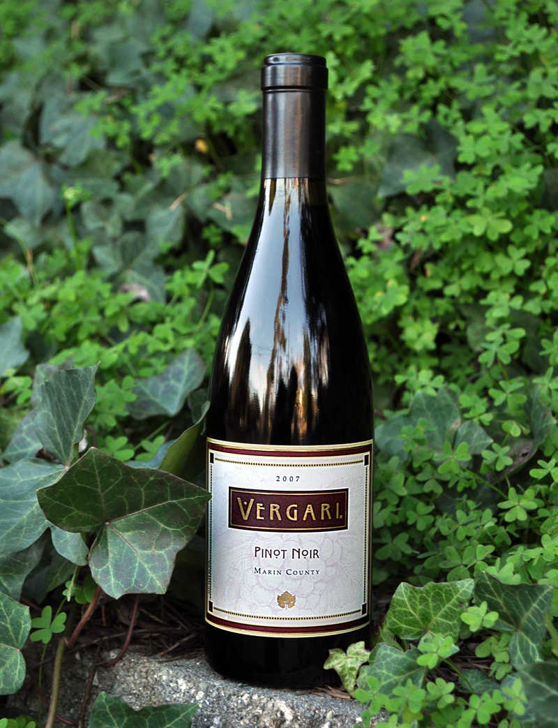 Vergari Wine 2007 Marin County Pinot Noir 750ml Wine Bottle