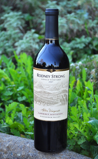 Rodney Strong Vineyards 2007 Alden Vineyards Cabernet Sauvignon 750ml Wine Bottle