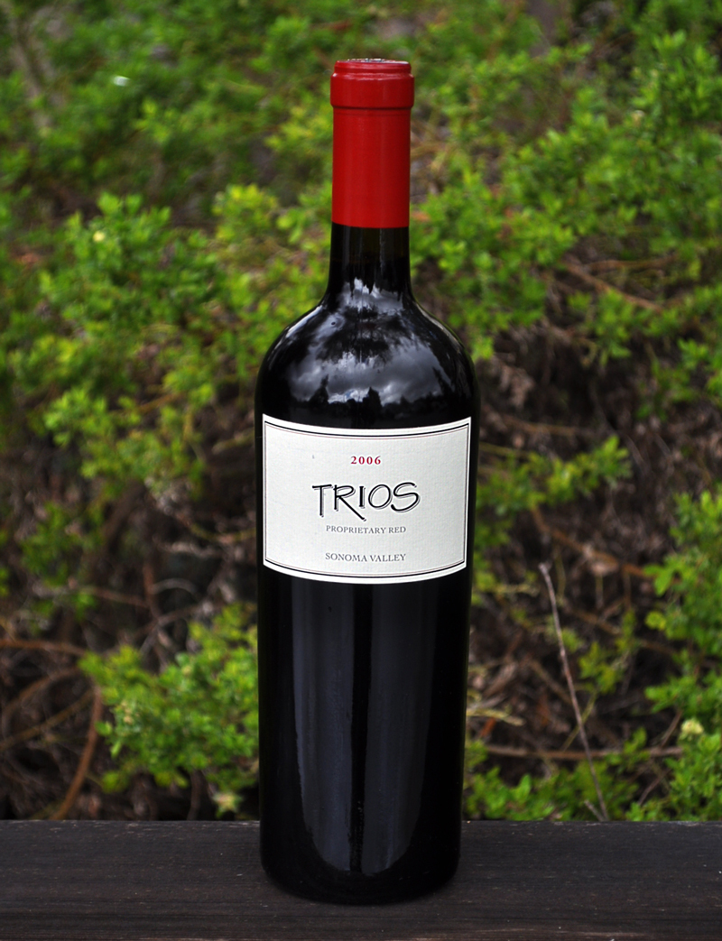 B. Wise Vineyards 2006 Trios 'Proprietary Red' 750ml Wine Bottle