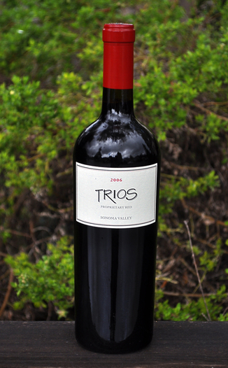 B. Wise Vineyards 2006 Trios 'Proprietary Red' 750ml Wine Bottle