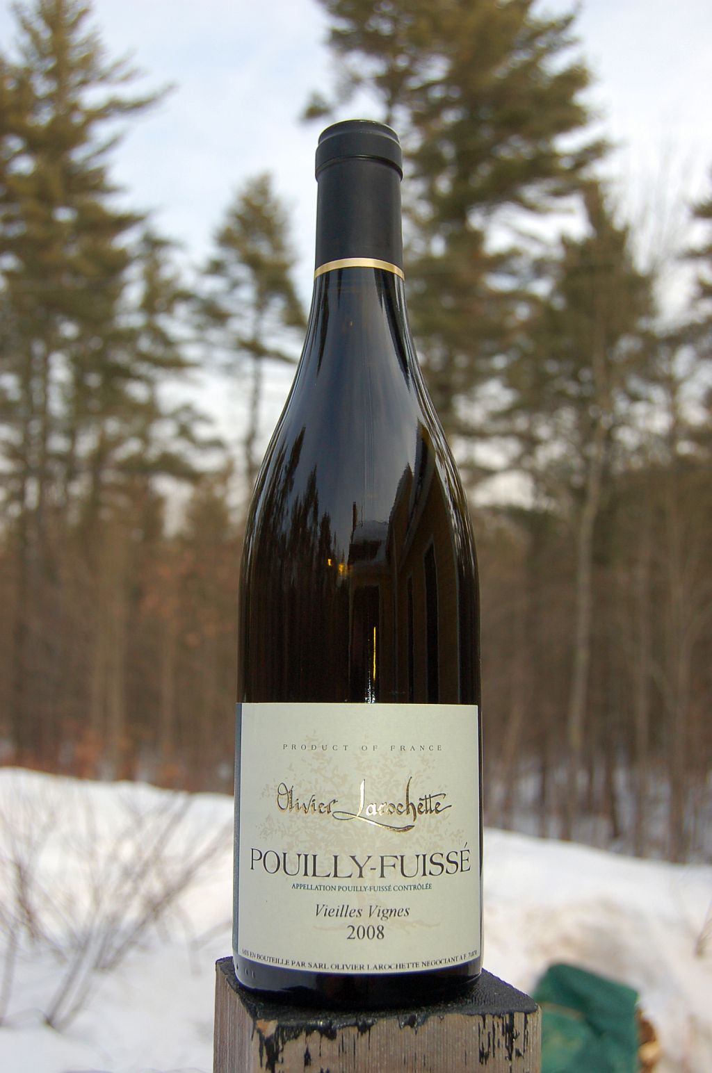Olivier Larochette 2008 Pouilly-Fuissé Vieilles Vignes 750ml Wine Bottle