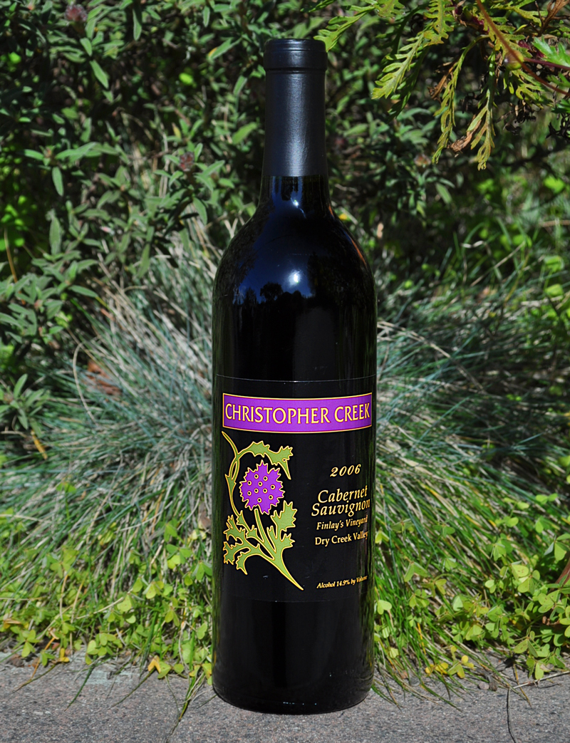 Christopher Creek Winery 2006 Finlay's Vineyard Cabernet Sauvignon 750ml Wine Bottle