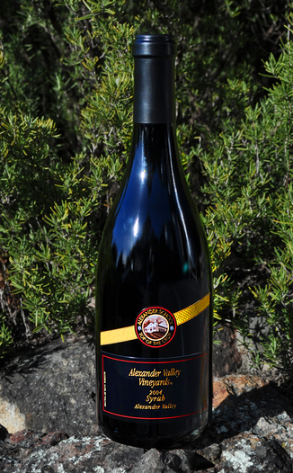 Alexander Valley Vineyards 2004 Alexander School Top of the Crop Reserve Syrah 750ml Wine Bottle