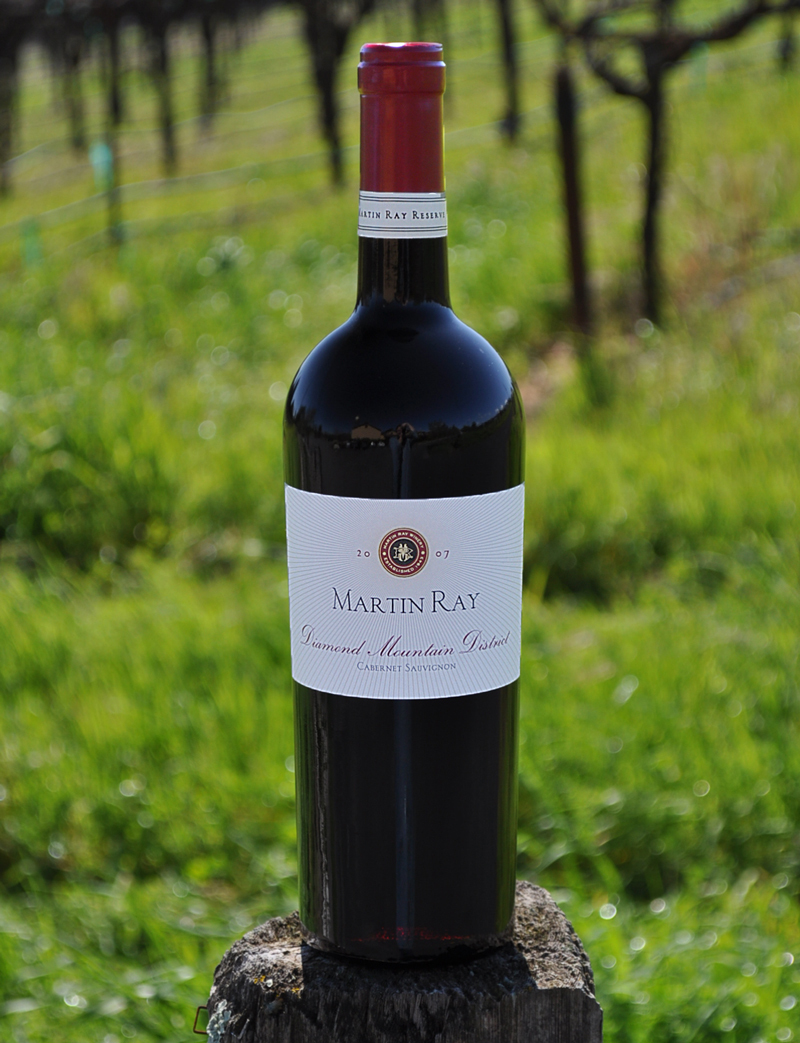 Martin Ray 2007 Diamond Mountain Cabernet Sauvignon 750ml Wine Bottle