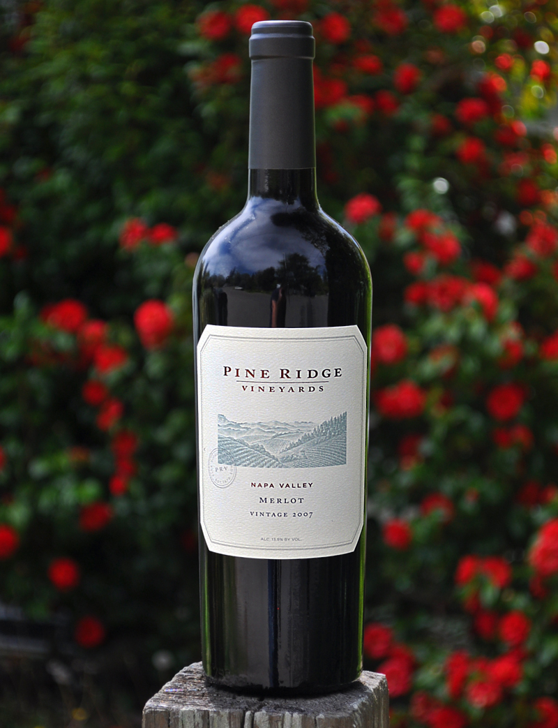 Pine Ridge 2007 Napa Valley Merlot 750ml Wine Bottle