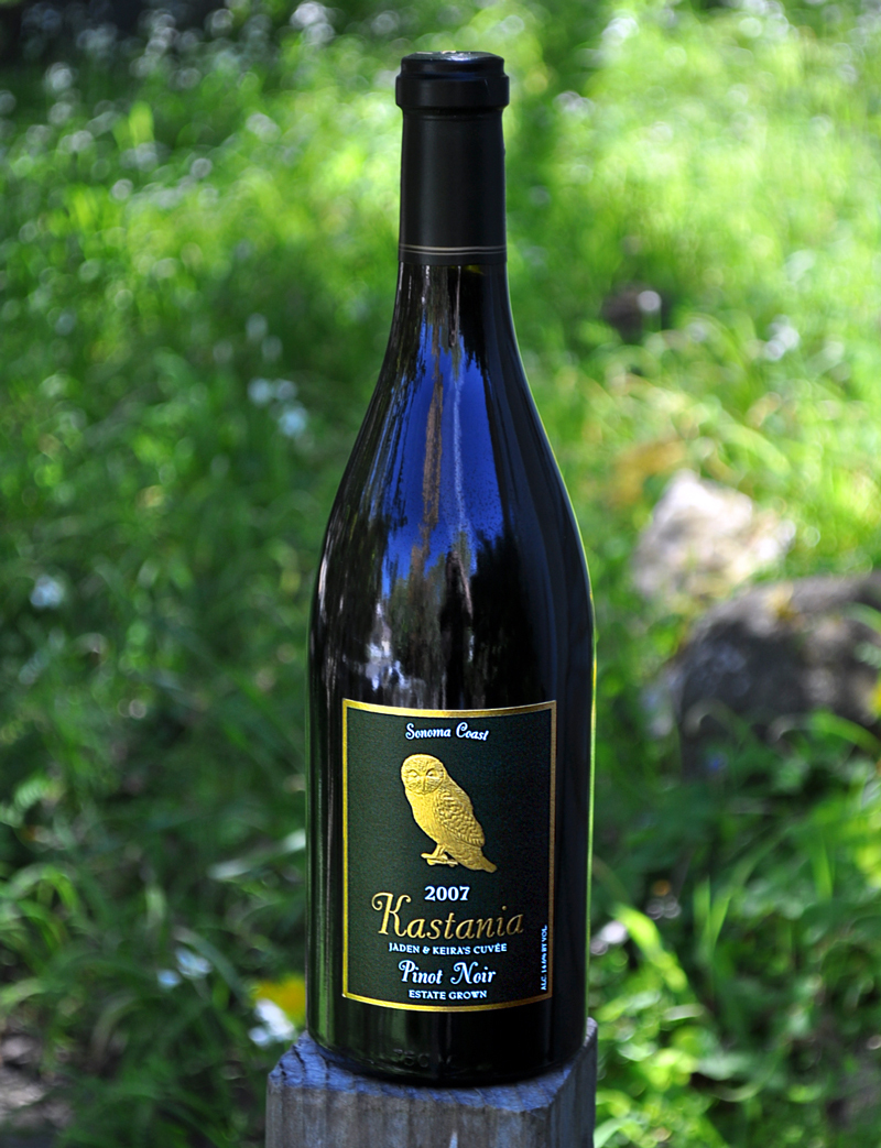 Kastania Vineyards 2007 Jaden & Keira’s Cuvee Estate Pinot Noir 750ml Wine Bottle