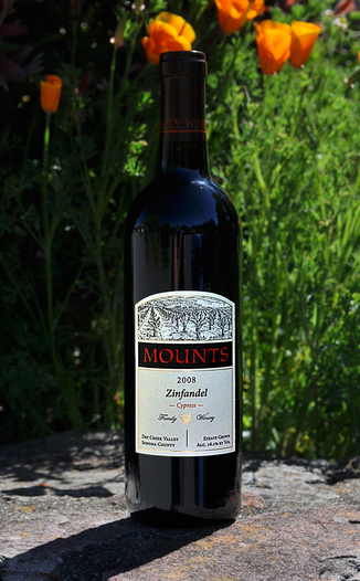 Mounts Family Winery 2008 Dry Creek Valley 'Cypress Block' Zinfandel 750ml Wine Bottle