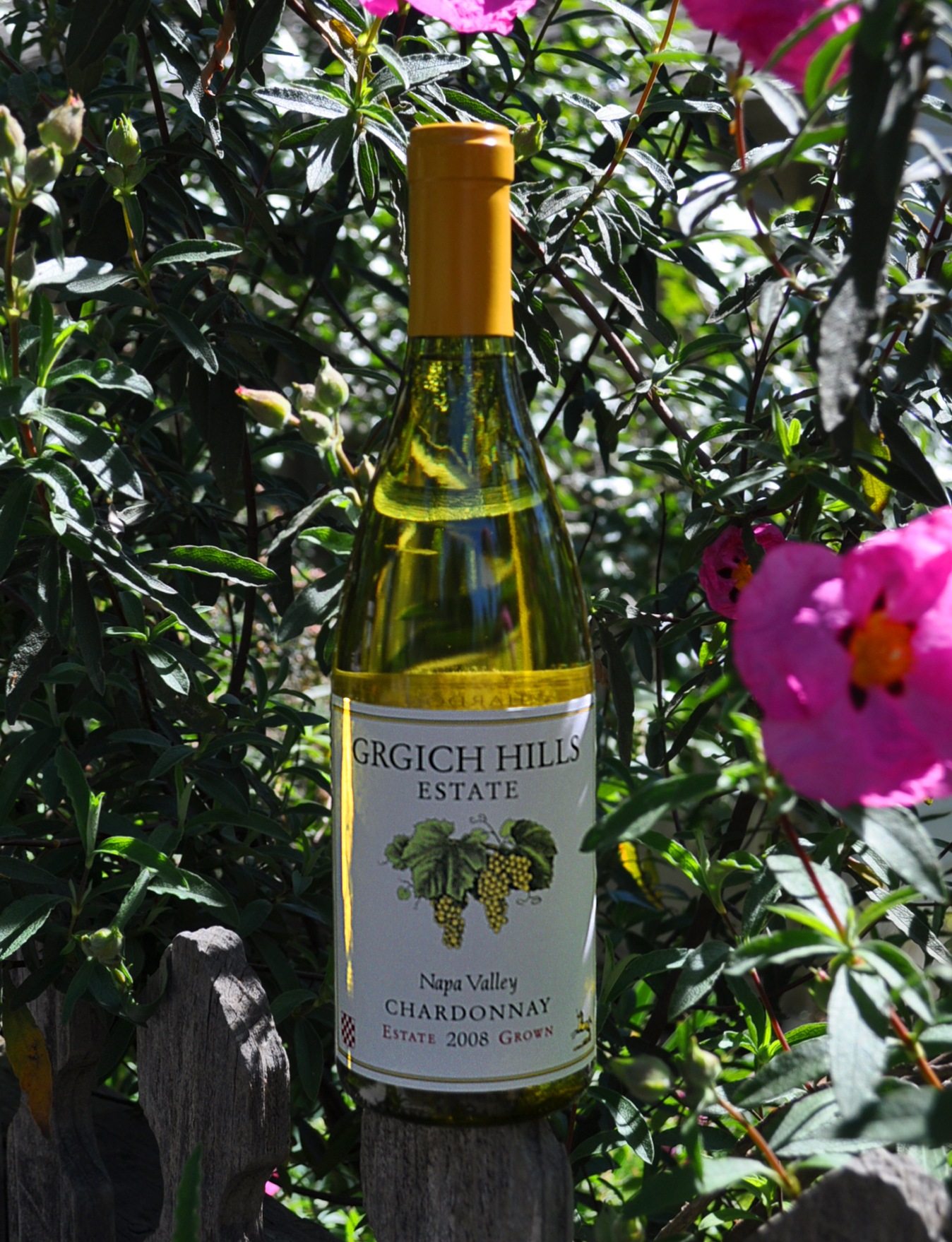 Grgich Hills Estate 2008 Napa Valley Chardonnay 750ml Wine Bottle