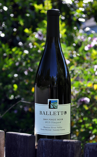 Balletto Vineyards 2009 BCD Vineyard Pinot Noir 750ml Wine Bottle