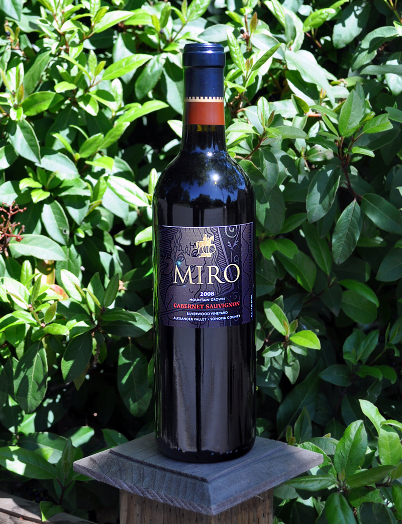 Miro Cellars 2008 Mountain Grown Cabernet Sauvignon 750ml Wine Bottle