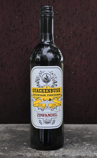 Rutherford Grove 2007 Quackenbush Mountain Vineyards Zinfandel 750ml Wine Bottle