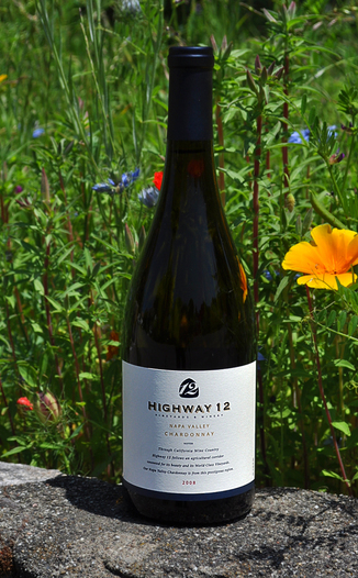 Highway 12 Winery 2008 Napa Valley Chardonnay 750ml Wine Bottle