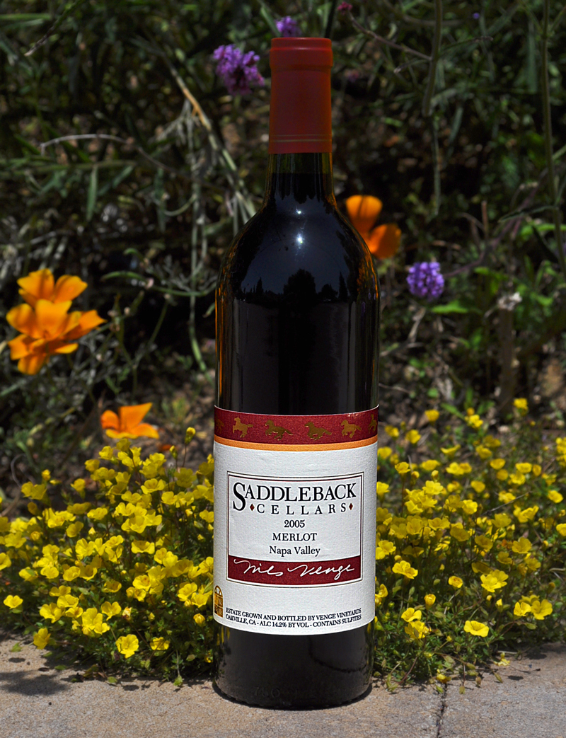 Saddleback Cellars 2005 Napa Valley Merlot 750ml Wine Bottle