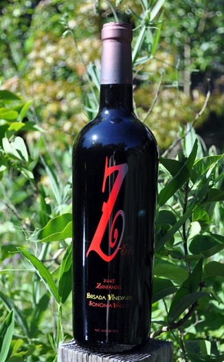Z-52 Cellars 2007 Brsada Vineyard Zinfandel 750ml Wine Bottle
