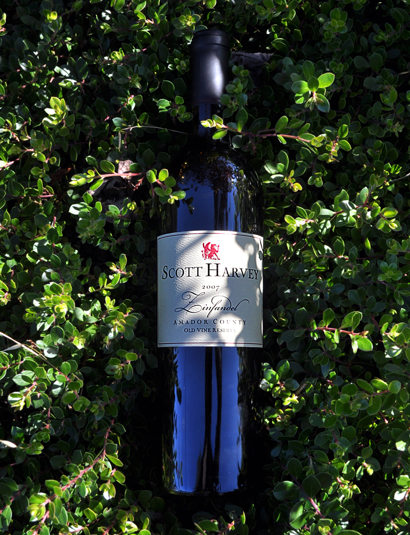 Scott Harvey Wines 2007 Old Vine Reserve Zinfandel 750ml Wine Bottle