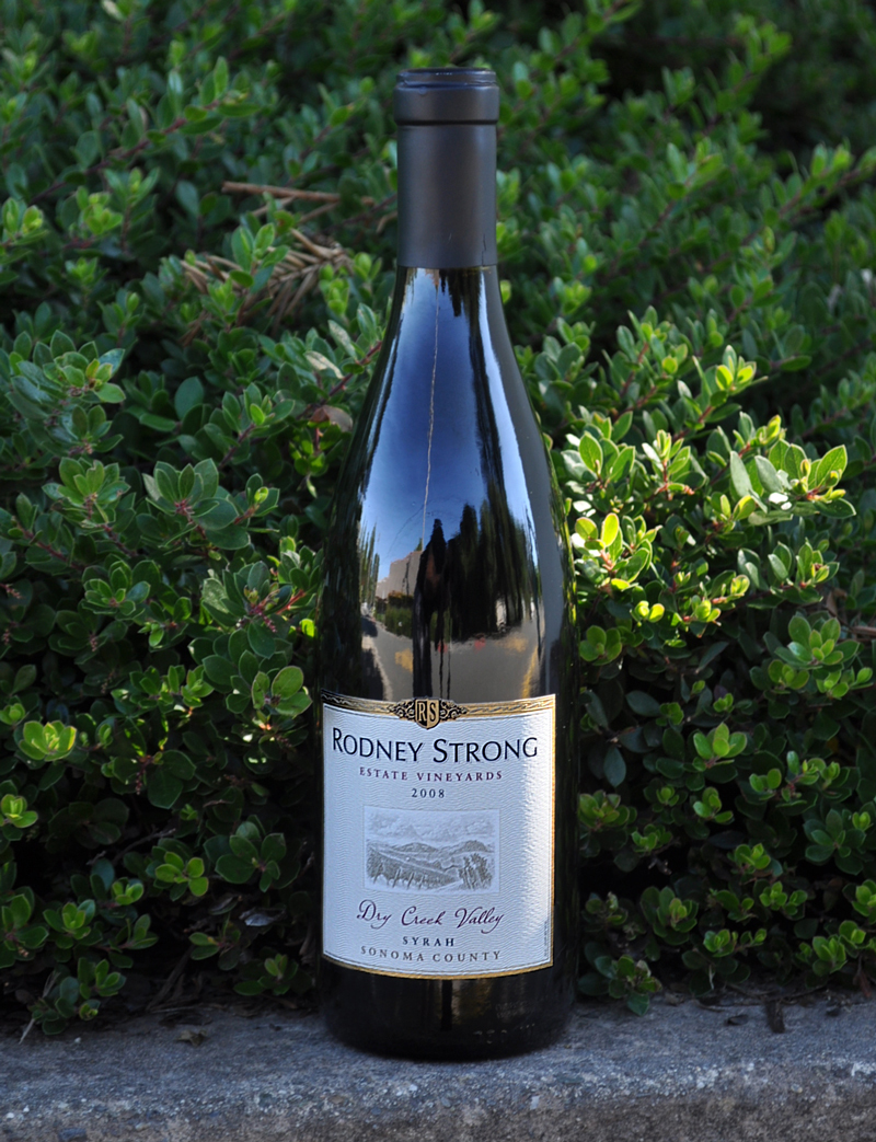 Rodney Strong Vineyards 2008 Dry Creek Valley Syrah 750ml Wine Bottle