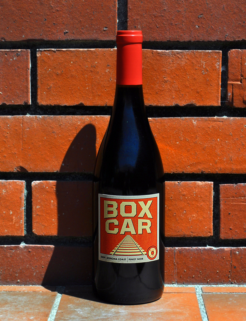 Red Car Wine 2009 Boxcar Pinot Noir 750ml Wine Bottle