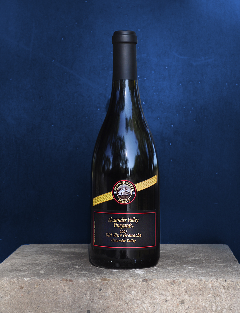 Alexander Valley Vineyards 2007 Alexander School Reserve Old Vine Grenache 750ml Wine Bottle