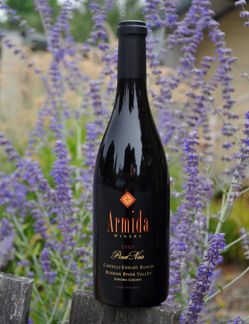 Armida Winery 2009 Castelli-Knight Vineyard Pinot Noir 750ml Wine Bottle