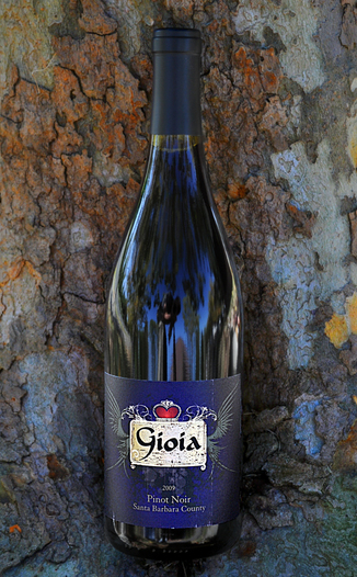 Gioia Wines 2009 Santa Barbara County Pinot Noir 750ml Wine Bottle
