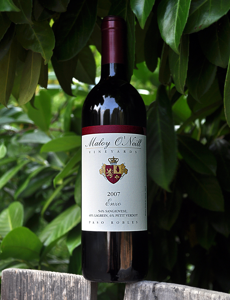 Maloy O'Neill Vineyards 2007 Enzo Super-Tuscan 750ml Wine Bottle