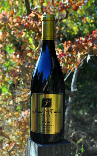James Family Cellars 2009 Dry Creek Valley Syrah 750ml Wine Bottle