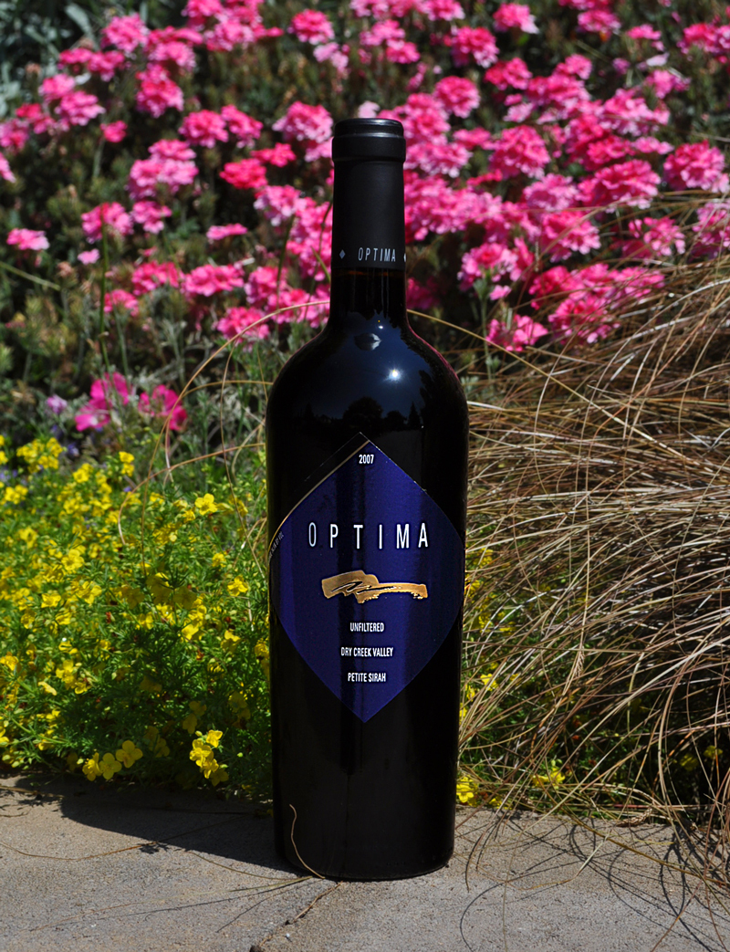 Optima Winery 2007 Dry Creek Valley Petite Sirah 750ml Wine Bottle