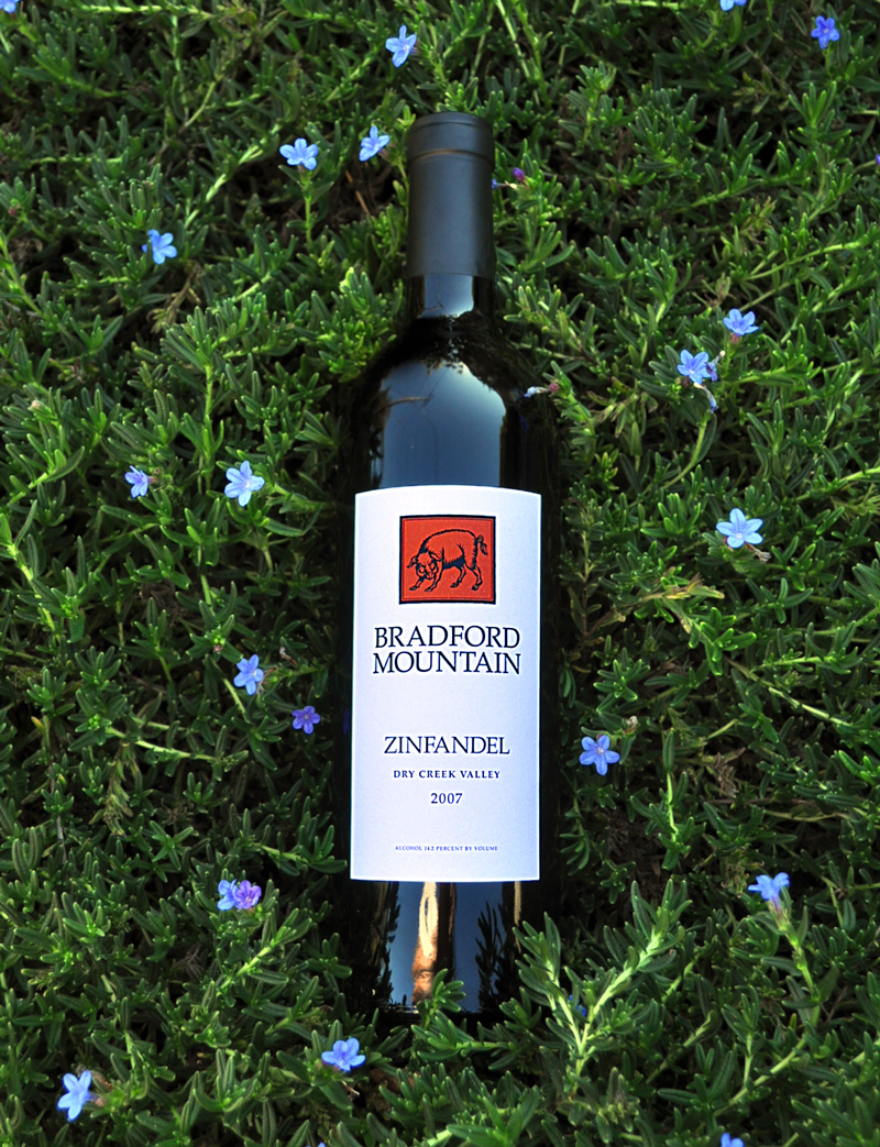 Bradford Mountain Winery 2007 Dry Creek Valley Zinfandel 750ml Wine Bottle