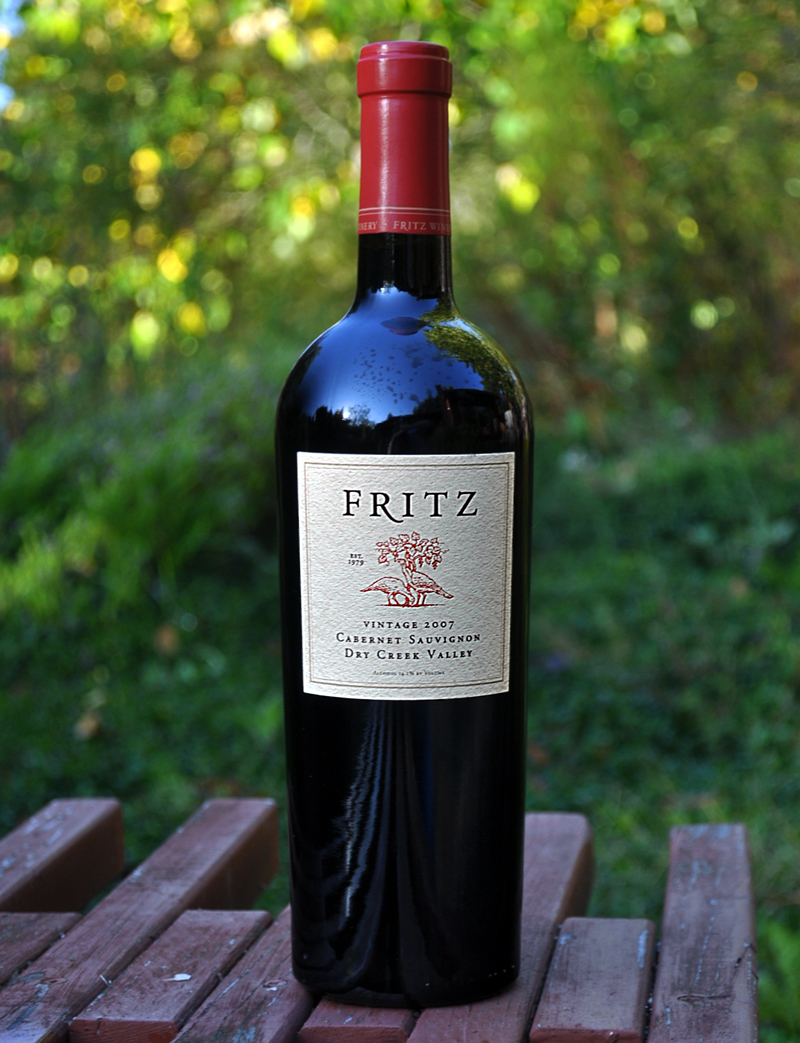 Fritz Underground Winery 2007 Dry Creek Valley Cabernet Sauvignon 750ml Wine Bottle