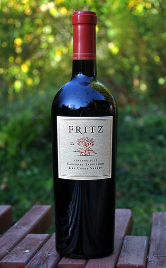 Fritz Underground Winery 2007 Dry Creek Valley Cabernet Sauvignon 750ml Wine Bottle