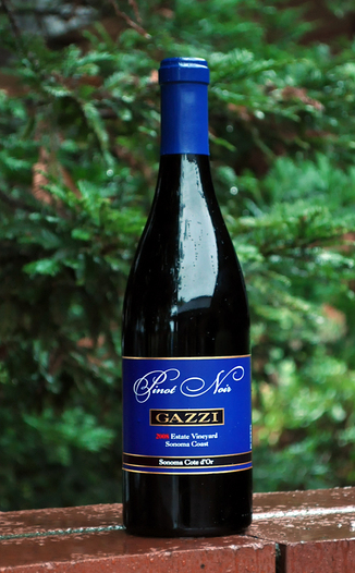 Gazzi Estate Vineyards 2008 Sonoma Coast Pinot Noir 750ml Wine Bottle