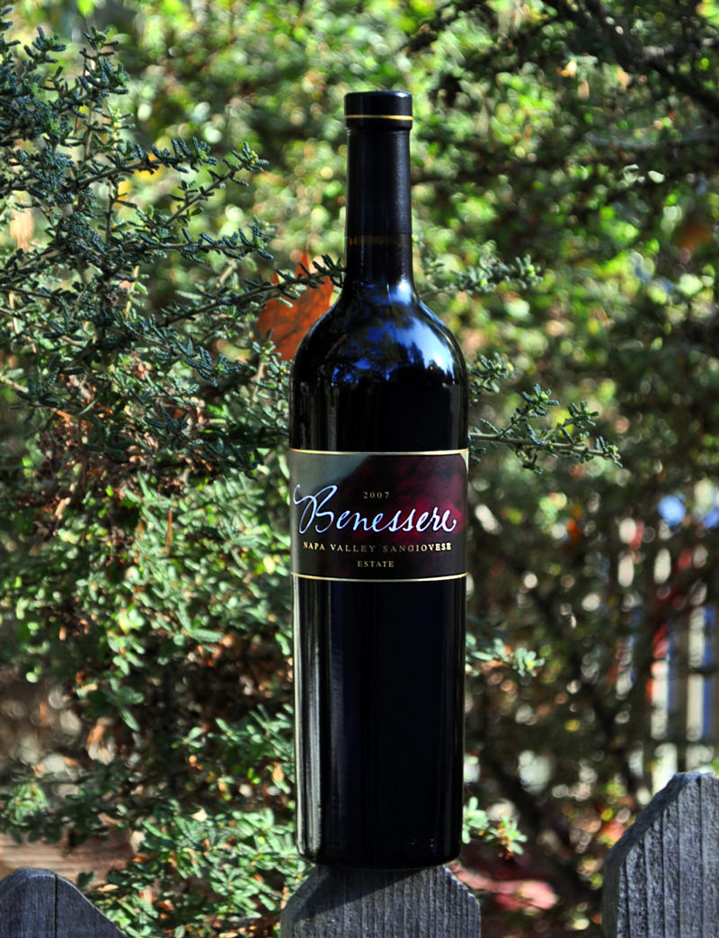 Benessere Vineyards 2007 Napa Valley Sangiovese 750ml Wine Bottle