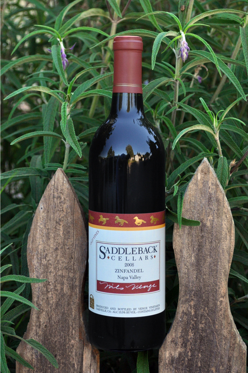 Saddleback Cellars 2008 Old Vine Zinfandel 750ml Wine Bottle