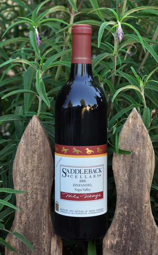 Saddleback Cellars 2008 Old Vine Zinfandel 750ml Wine Bottle