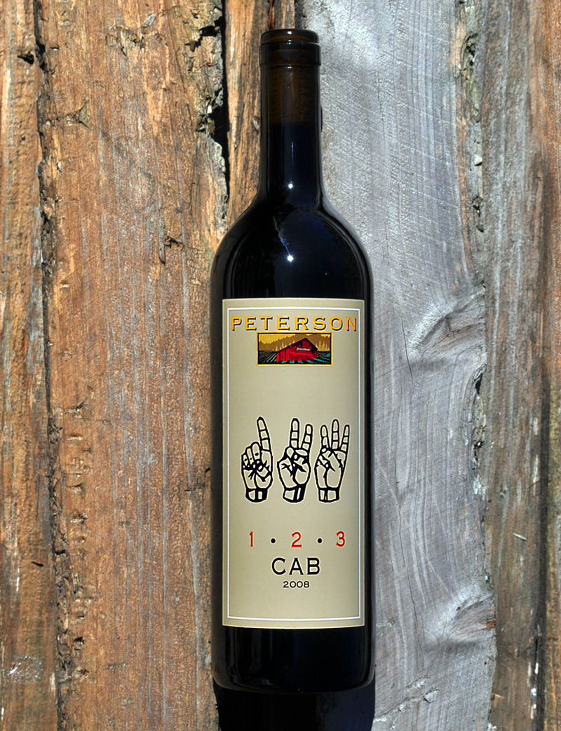 Peterson 2008 "1-2-3 Cab" Dry Creek Valley Cabernet Sauvignon 750ml Wine Bottle
