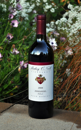 Maloy O'Neill Vineyards 2008 'Hillside' Paso Robles Zinfandel 750ml Wine Bottle