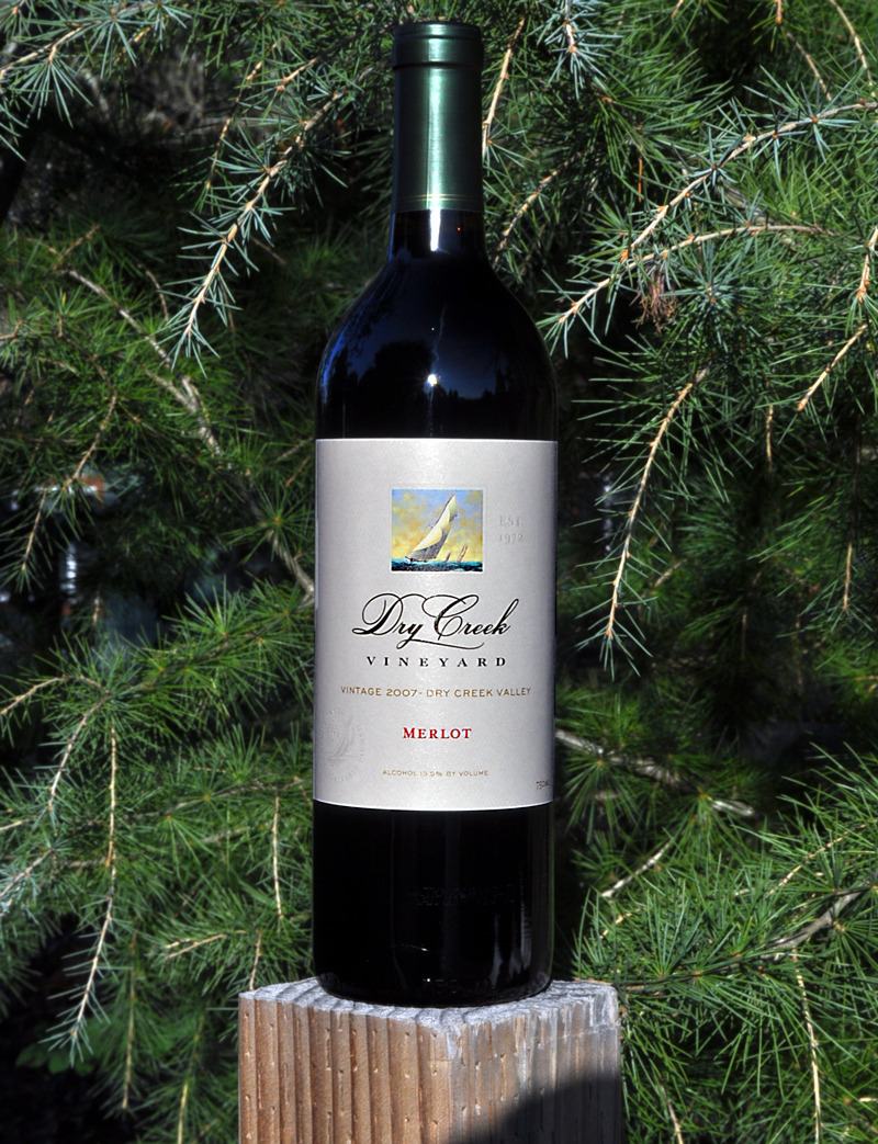 Dry Creek Vineyard 2007 Sonoma County Merlot 750ml Wine Bottle