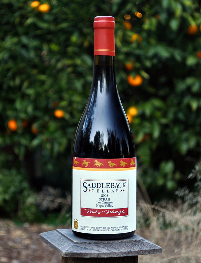 Saddleback Cellars 2008 Los Carneros Syrah 750ml Wine Bottle